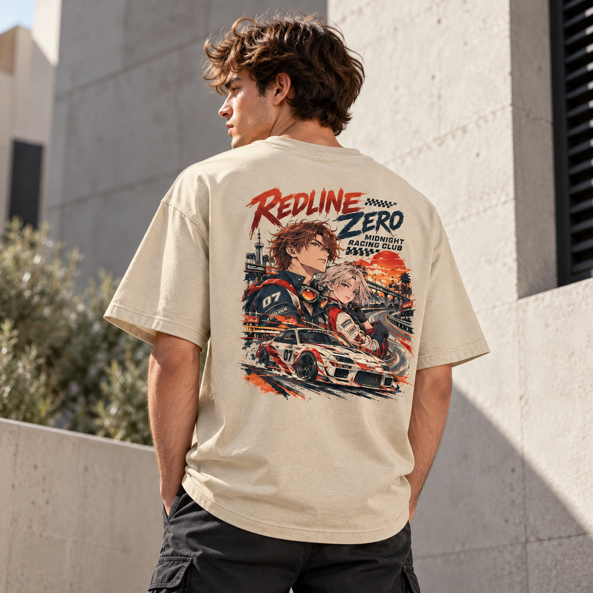Redline Zero Racing Anime Graphic T-Shirt
