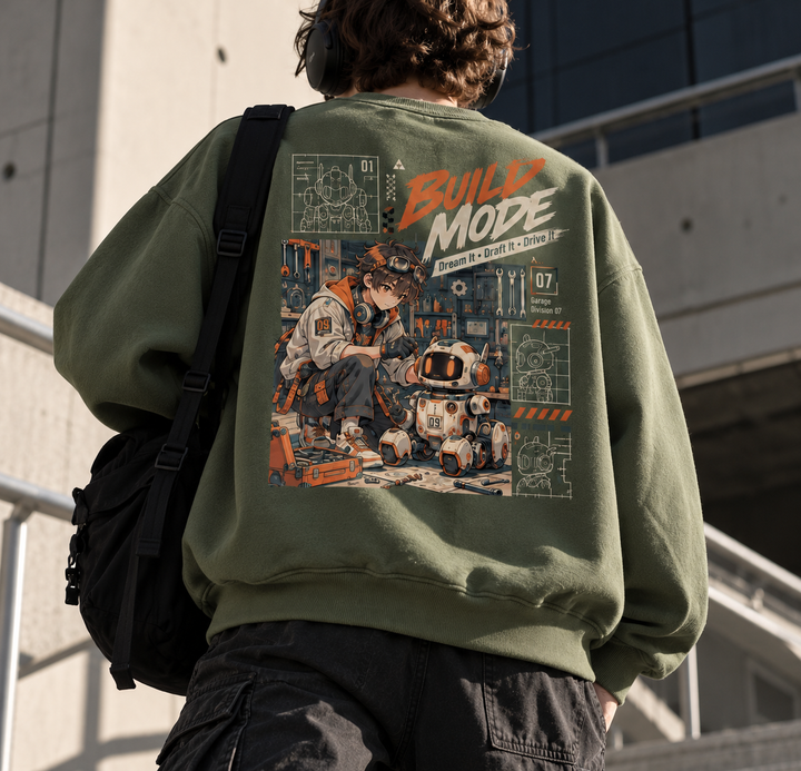 Build Mode Mecha Robotics Youth Sweatshirt