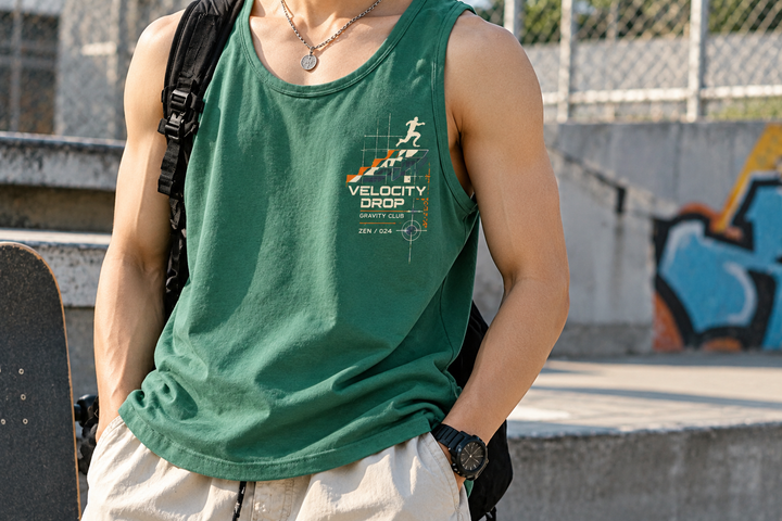 Parkour Break the Limit Anime Graphic Tank Top
