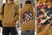 Stories After Dark Fantasy Theatre Anime Hoodie Mustard Gold - front print view