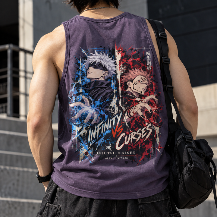 Jujutsu Kaisen Infinite Curse Anime Graphic Tank Top