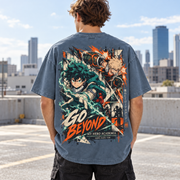 My Hero Academia Go Beyond Anime Graphic T-Shirt - close-up graphic detail
