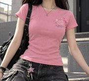 Oshi No Ko Shine Beyond Stars Womens Baby Tee - front print view