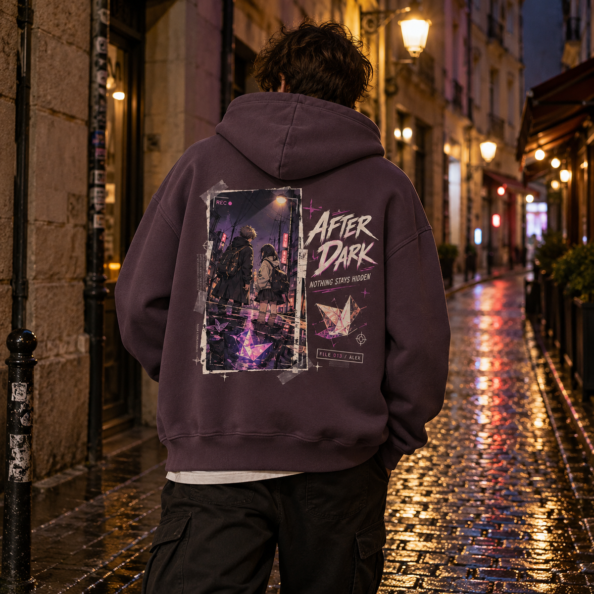 After Dark Mystery Anime Graphic Hoodie