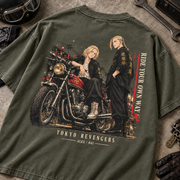 Tokyo Revengers Anime Gang Graphic T-Shirt - close-up graphic detail