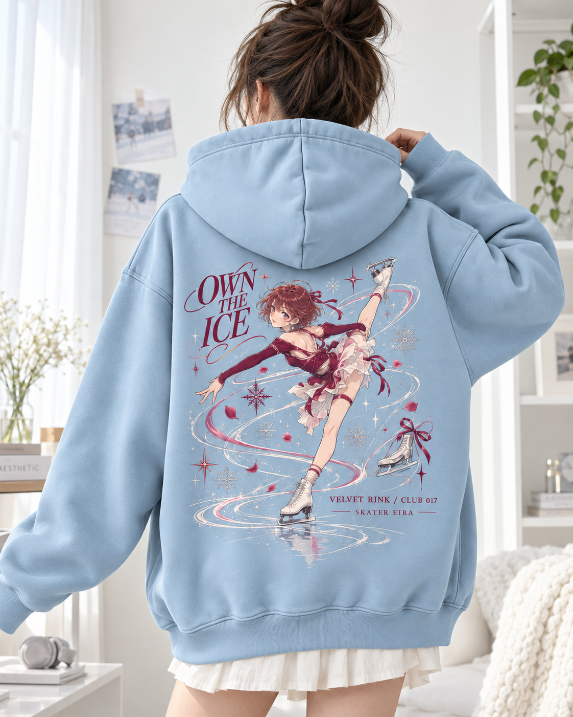 Ice Dance Figure Skating Anime Graphic Hoodie