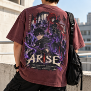 Solo Leveling Arise Anime Graphic T-Shirt - back print view