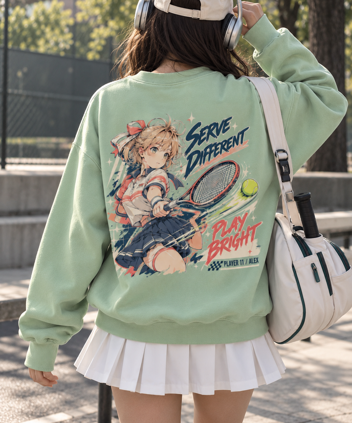 Serve Strong Anime Tennis Youth Sweatshirt