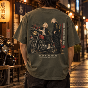 Tokyo Revengers Anime Gang Graphic T-Shirt - back print view
