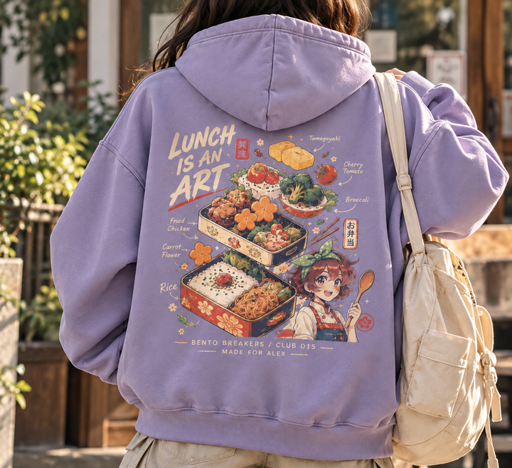 Lunch Is Art Japanese Bento Anime Hoodie
