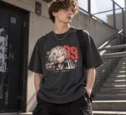 No Rules Just Motion Skate Anime Graphic T-Shirt - front print on model