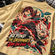 Dandadan Beyond the Ordinary Graphic T-Shirt - close-up graphic detail