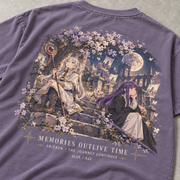 Frieren Anime Memories of Time Graphic T-Shirt - close-up graphic detail