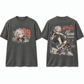 No Rules Just Motion Skate Anime Graphic T-Shirt - front and back product mockup