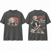 No Rules Just Motion Skate Anime Graphic T-Shirt - front and back product mockup