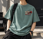 One Punch Man Game Over Anime Graphic T-Shirt - front print view